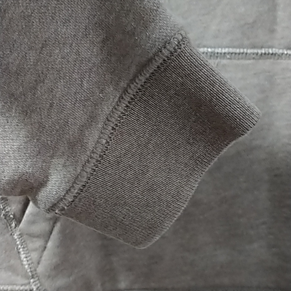 J. Crew Shawl Neck Brown Tones Sweatshirt Pouch Pockets Small - Picture 9 of 10